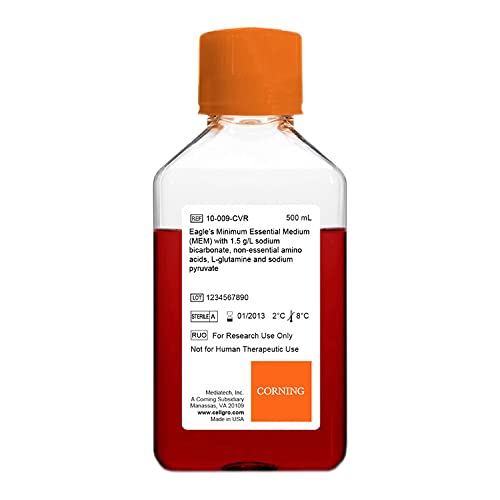 Mediatech 50-011-PC Minimum Essential Medium, Powder, Earle's Salts, L-glutamine and Nonessential Amino Acids, Without Sodium Bicarbonate, 50 L