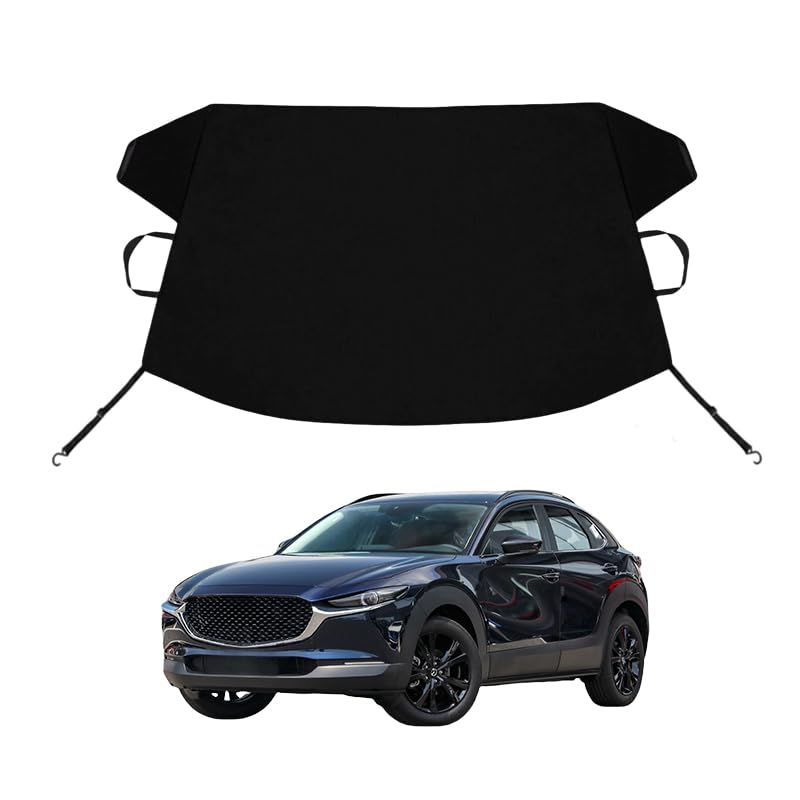Image of CX-30 Custom Windshield Cover for Ice and Snow for Ma-z-da CX30 Windshield Snow Cover 600D Shade Blocks Winter Frost Hail Protector Car Accessories