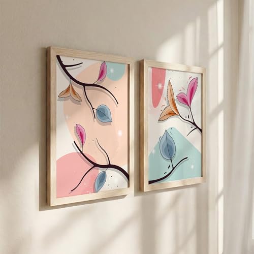 Image of NoWorries Wall paintings for home decoration (13x19inches) (Minimalist Art) Set of 2 Big frames (Art-8)