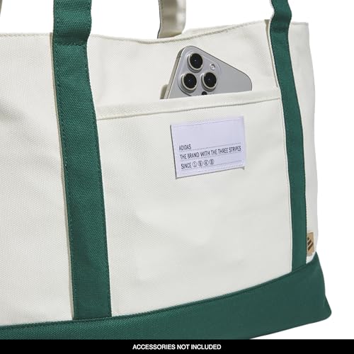 Image of adidas Canvas Court Tote Bag | Roomy Interior, Interior Pockets, Comfortable Straps, Durable Build, Everyday & Court Ready