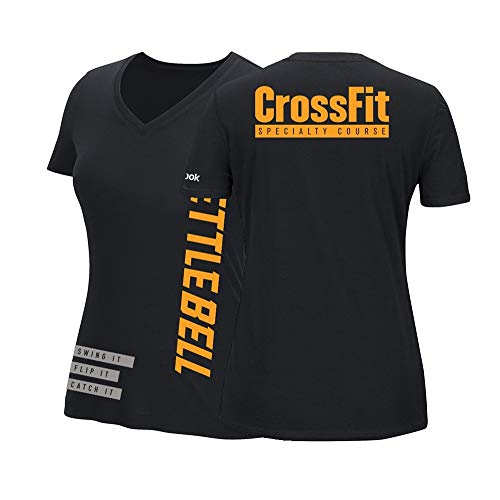 Camiseta Reebok Crossfit A53316 de cuello en V para evitar rozaduras al entrenar