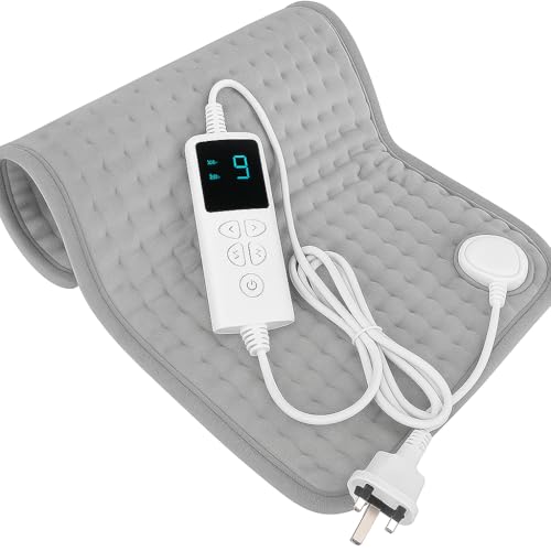 Heating pad Electric Heat Pad-Automatic Switch-Off with 9 Heating Temperature Levels Heating pad for Back Neck Shoulder Joint Pain Relief Machine Washable. 30x60cm