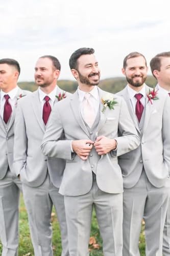 Men's 3 Pieces Suit Set Wedding Tuxedos for Formal Events Jacket3