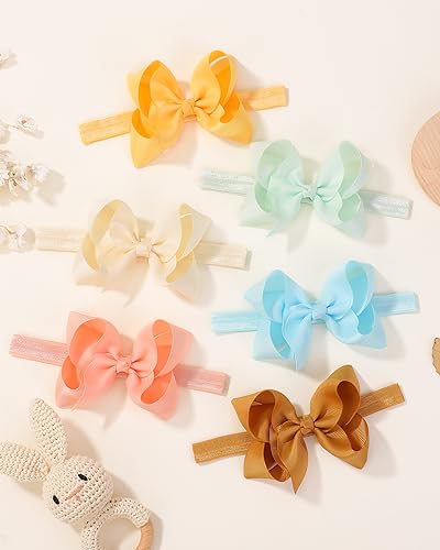 image for jollybows 40pcs Baby Girls Grosgrain Ribbon Hair Bows Headbands 4