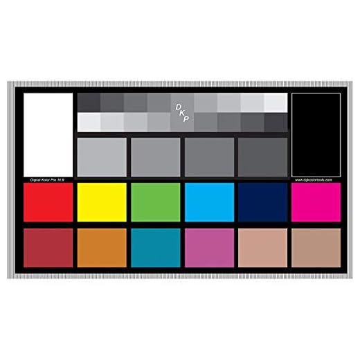 Large Calibration Color Charts for Video