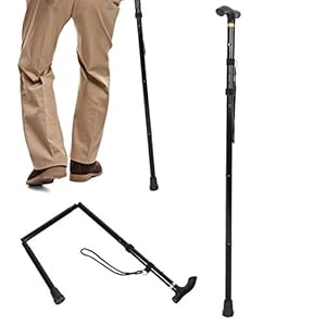 Verstelbare opvouwbare wandelstokken, wandelstokken Ouderen Hulp Ondersteuning Uitgeschakeld Aluminium stokstok Antislip Noodzaak voor buitenactiviteiten