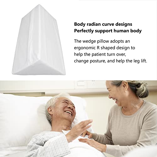 Almofada de apoio de corpo giratória branca em casa relaxamento alívio da dor travesseiro de cunha e