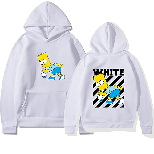 ザ・シンプソンズ パーカー 長袖 ジップアップ シェルパ裏地 メンズ ゆったり フード付き 裏起毛 秋冬用 おしゃれ 大きいサイズ スウェットシャツ ウィンタージャケット 暖かい ジャケット アウター Style-4 M