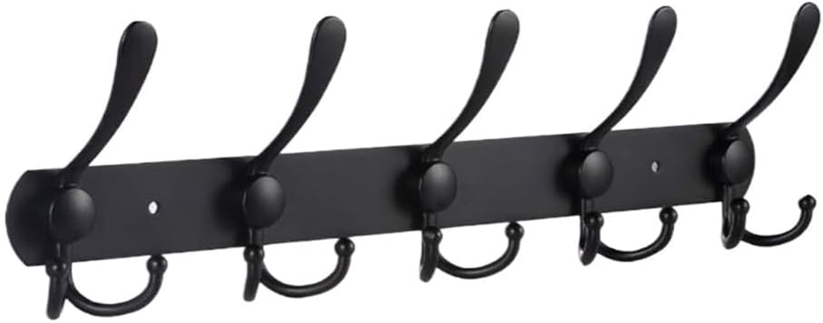 5 Hooks Stainless Steel Wall-Mounted Bathroom Bath Ball Hook Rack Bedroom Coat Hanger Home Storage Clothes