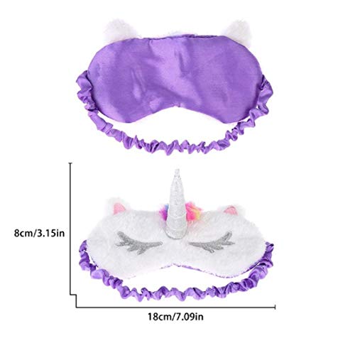 Image of Jenna Eye Mask For Dark Circles, Cooling Eyes, Pain Relief, Redness, Eye Cooling Gel Pad Stretchable For Eye Relaxing, Sleeping Mask (Unicorn Purple)