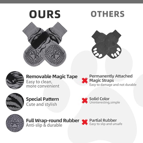 KOOLTAIL Meias para cães para pavimento quente/frio para evitar lamber patas, botas de cachorro e pr