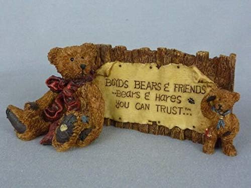 Boyds Bears And Friends The Bearstone Collection GRENVILLE & NEVILLE The Sign NOS Item new box damaged