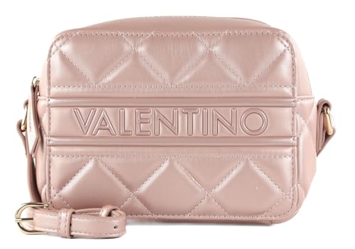 Valentino Ada Camera Bag Rosa Metallizato : petit sac rose zippé