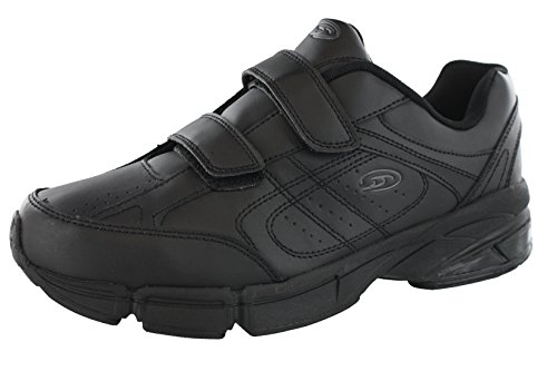 Dr.Scholls Men's Omega Light Weight Dual Strap Closure Sneaker Wide Width, Black, 9.5 Wide by Dr. Scholl's - Used condition - US$27.34