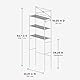 Zenna Home Over The Toilet Storage Shelf Black - Metal Bathroom Organizer with 3 Shelves, Fits Above Toilet - Space Saving Over Toilet Storage Rack with Cross-Style Design, Easy Assembly