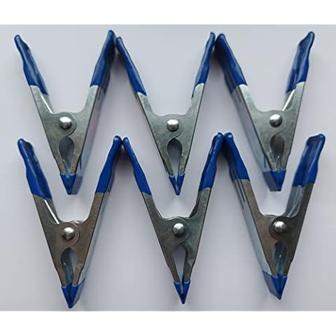 OCW Six 4 inch Metal Clamps Clips for DIY, Woodwork, Hobby and Household Cover