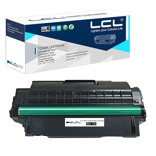 LCL Compatible Cartucho de tóner MLT D1052L MLT D1053L High Yield (Negro) Reemplazo para Samsung ML 1910 ML 1911 ML 1915 ML 2525 ML 2525W ML 2540 ML 2545 ML 2580n SCX 4600 SCX 4600FN SCX 4623F 4623fn