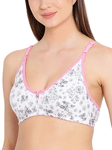 Image of Clovia Women's Cotton Non-Padded Non-Wired Floral Print Bra