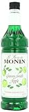 Monin Flavored Syrup, Granny Smith Apple, 33.8-Ounce Plastic Bottles (Pack of 4)