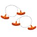 PiscatorZone 2Pcs Rescue Cable Wire Hunting Fishing Hiking Camping Saw Wire Survival Chain Saw with Orange Handles Outdoor Equipments