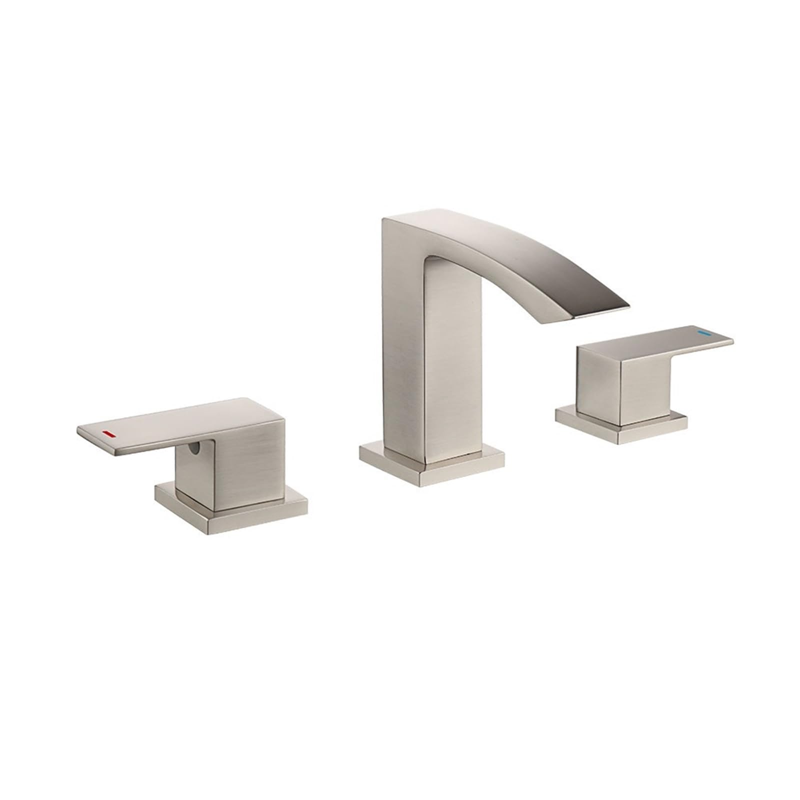 Robinet de lavabo doré brossé haut de gamme à 3 trous