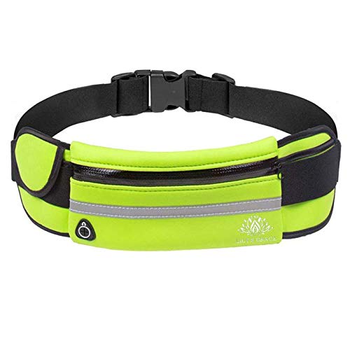 Waist Pack Lily’s Grace Running Belt - Water Resistant Neoprene Runners Belt, Adjustable Running Pouch for All Kinds of Phones, Fanny Money Belt, Multifunctional