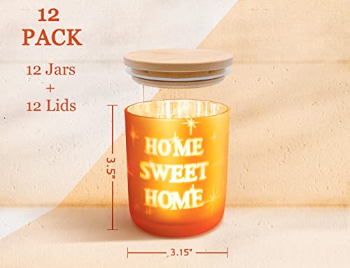 Aroparc Candle Jars With Lids, 12 Pack Glass Candle Container Tumbler Jar For Making Candle Tins Candle Making Supplies - 10 Fl.oz #TOP1