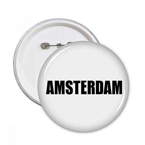Pins Amsterdam vintage : bouton décoration de mode multicolore idéal pour sublimer une veste