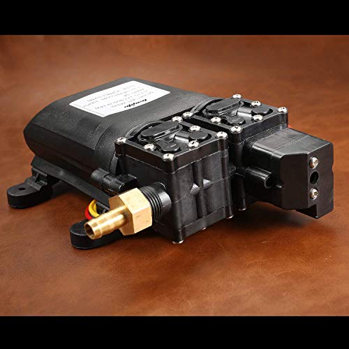 bayite 12V DC Fresh Water Pump 7.5 L/Min 2 GPM 100 PSI 12 Volt Diaphragm Self Priming Sprayer Pump with Pressure Switch for RV Camper Marine Boat