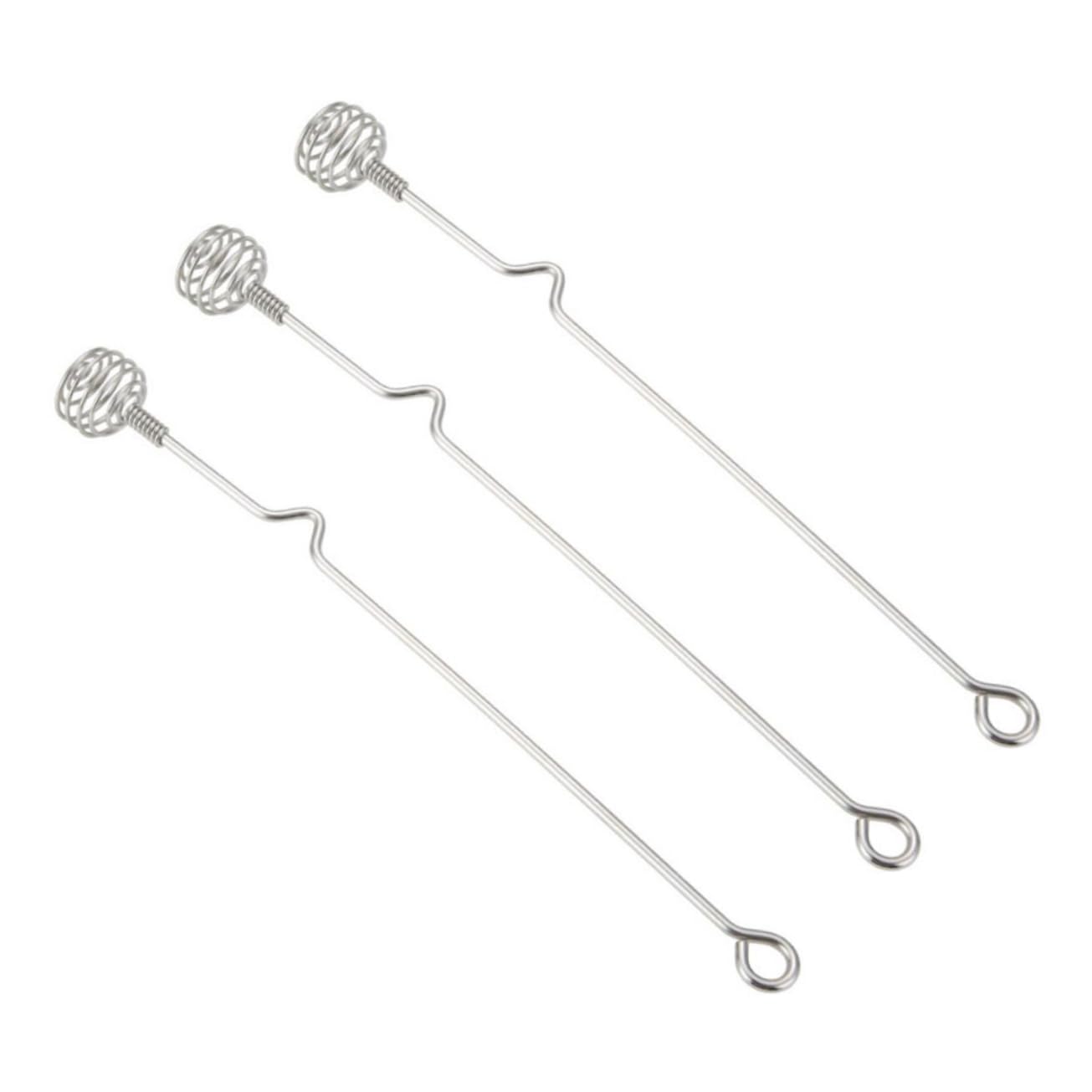 LABRIMP 3PCS Stainless Steel Honey Stir Sticks Honey Dippers for Syrup and Egg Stirring for Jars and Baking Easy to Clean and