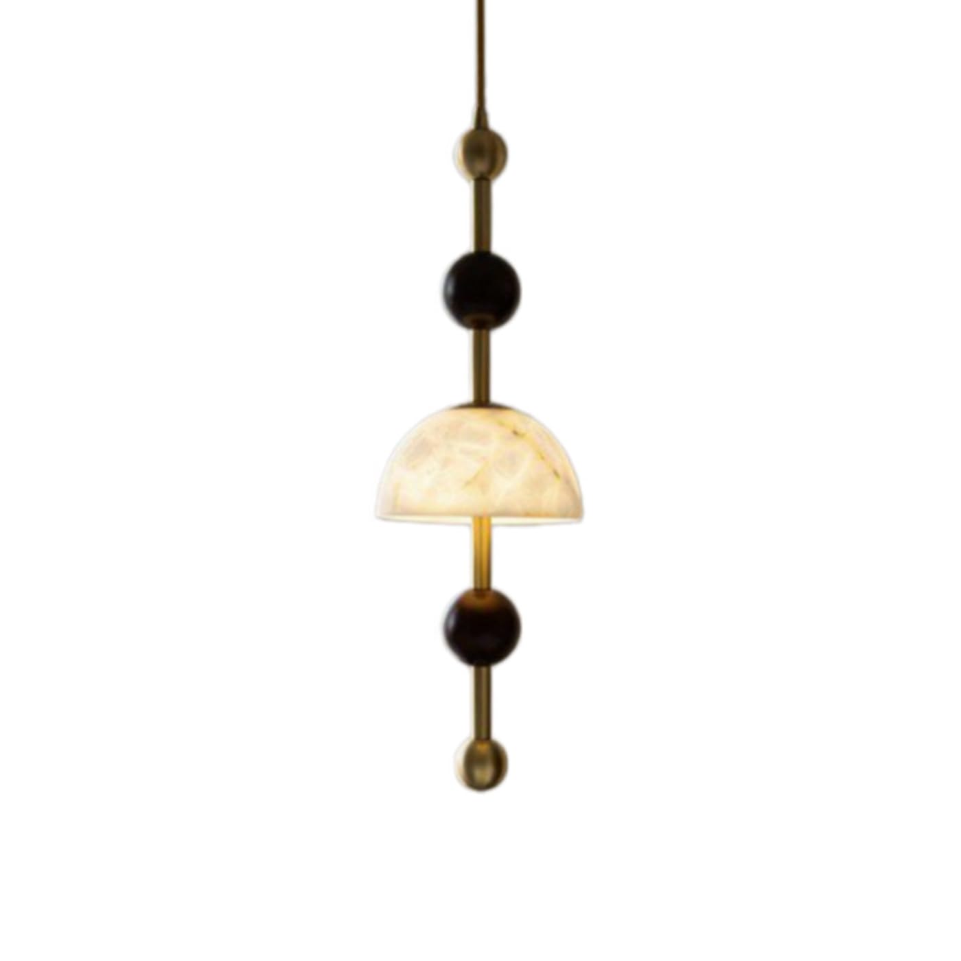 MTNROO Wabi-sabi Style Minimalist Hanging Lights Natural Marble Medieval Style Pendant Lighting Fixture Vintage Industrial LED Warm Light Chandelier Large Dining Table Ceiling Light Shade Restaurants