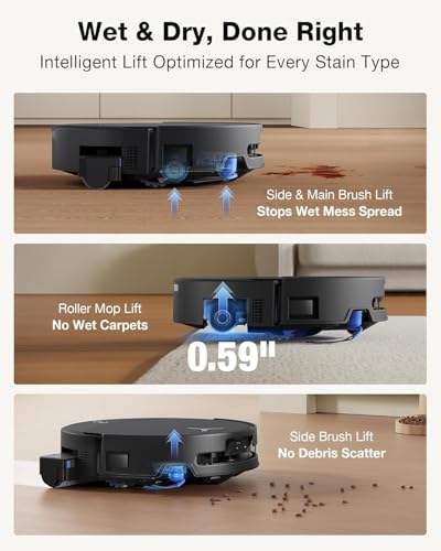 Image of ECOVACS DEEBOT T90 PRO OMNI Robot Vacuum Cleaner with Mop,30,000Pa Blast Suction,PowerBoost Charging,Instant Self-Cleaning OZMO Roller Mop,TruEdge Deep Edge Cleaning,AI Obstacle Avoidance