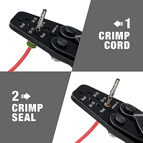 IWISS Weather Pack Crimper Tools for Crimping Delphi Packard Weather Pack Terminals & Metri-Pack Connectors, Waterproof Sealed Connectors