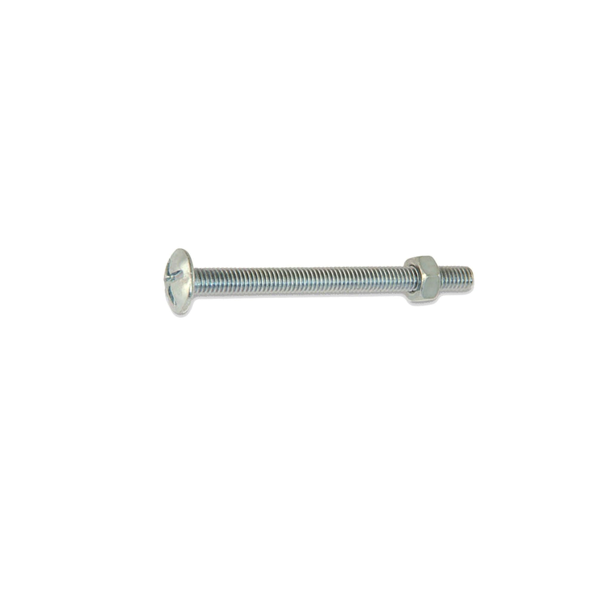 100 Boulons Poelier zingués diamètre 8,0 mm - Longueur 30 mm