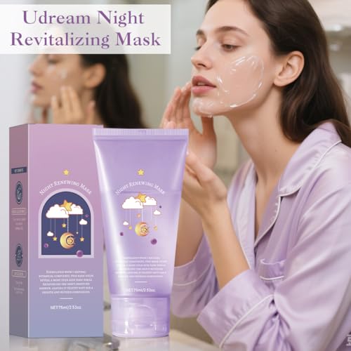 GROEI Night Collagen Peel-Off Mask – 75ml Hydrating Overnight Face Mask with Niacinamide – Smooths Skin, Refines Pores, Lightweight Leave-On Gel for Radiant Morning Glow (1PC) - Thumbnail 3