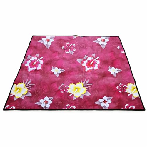 Image of Waterproof Bed Server Mat /Food Mat /Bedsheet Protector | Reversible | 2-Layer Heavy Material | Multi-Purpose Place Mat (Colour & Print May Vary) (floral-22)