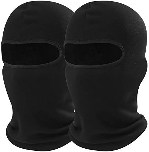 AXBXCX2 Pack - Windproof Ski Face Mask Winter Balaclava Motorcycle Neck Warmer Gaiter