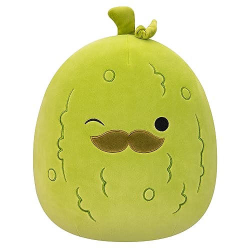 Squishmallows Original 12-Inch Charles Pickle with Mustache - Medium-Sized Ultrasoft Official Jazwares Plush by Squishmallows - Used condition - US$14.78