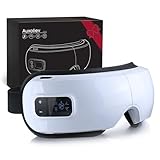 Upgraded Eye Mask Massager with Heat & Compression - FSA & HSA Approved - Reduces Migraines, Dark Circles & Dry Eye - Improves Sleep - Ideal Gift