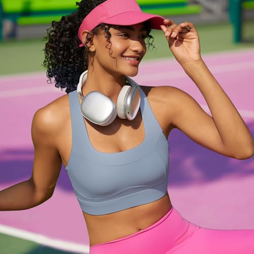 Image of High Impact Sports Bras for Women Running Bra Workout Bra U Back Sports Bra Scoop Neck Padded