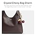 Small Crystal Cherry Bag Charm