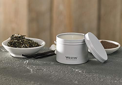 Miniatura 2 de Westin Vela de té blanco en lata, vertida a mano, vela de soja en lata, aroma característico de té blanco, 4 onzas, juego de 10