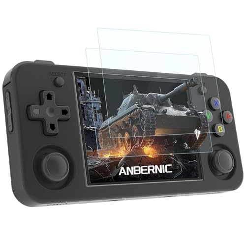 Futanwei Película protetora de tela para RG35XX H, [2 unidades] película de vidro temperado HD [dureza 9H] [antiarranhões] compatível com GiipGoop Ayhgicxt Aivuidbs GameLo Anbernic RG35XX H console de