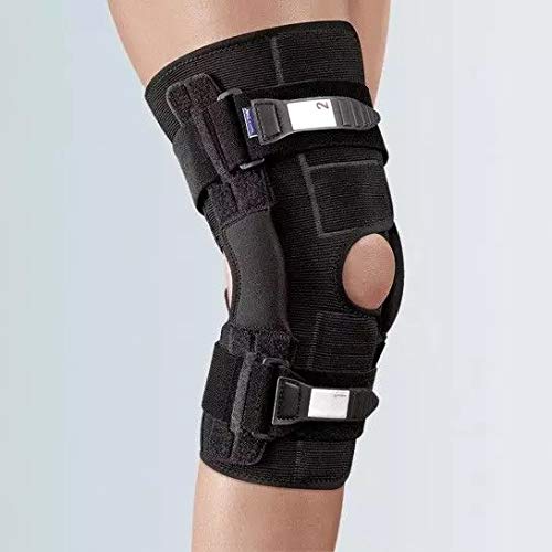 FGP STABIMED III ginocchiera articolata corta in Drytex - apertura anteriore - con snodi policentrici esterni PHYSIOGLIDE - Misura MEDIUM (circonf.coscia cm. 45-51) - Conforme alla normativa CE