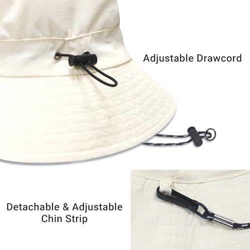 Image of PFFY Waterproof Bucket Hat Rain Quick Dry Hats for Men Women Packable Sun Hat for Fishing Hiking Outdoors