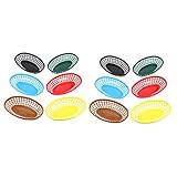 STOBAZA 12 pcs - Boat Oval Cm * Reusable Chip Snacks Shaped Chicken Color Burger Home Bin Barbecues