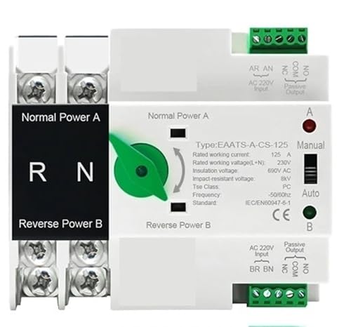 Commutateur de transfert automatique pour protéger vos appareils contre les pannes 4P 230V
