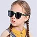 MTZJH 2026 3-12 Years Kids Polarized Sunglasses Boys' Girls Soft Frame Cat Eye Fashion Sun UV400 Protection Oval Glasses