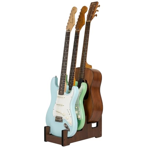 EAMC XHXX Wood Multi Guitar Stand,3 Holder Stand,Space-Saving Guitar Floor Stand for Home,Music...