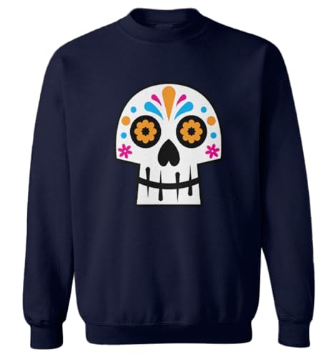 Sugar Skull - Mexico Dia De Los Muertos Toddler Fleece Crewneck Sweater